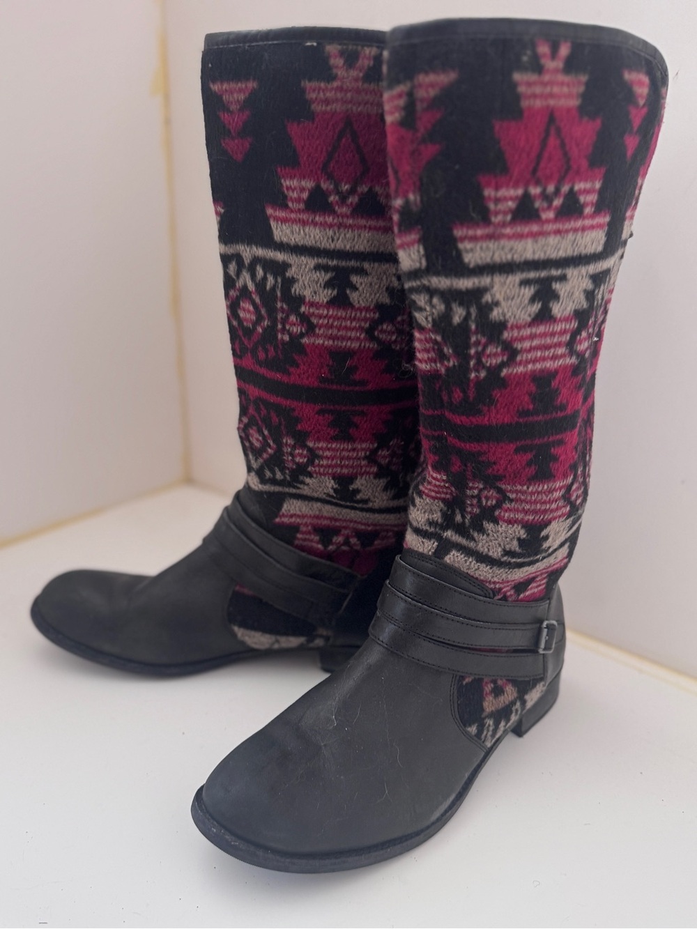 CAT Women’s Tall Wool Panel Riding Boots - SIZE 10